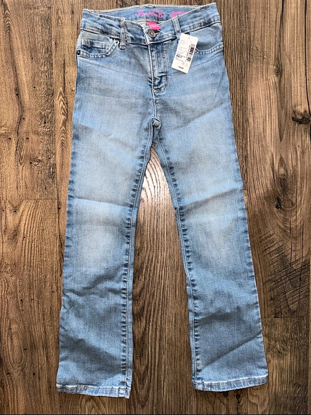The Children's Place Bootcut Semi-Relaxed Girls 6X/7 Blue Jeans NWT